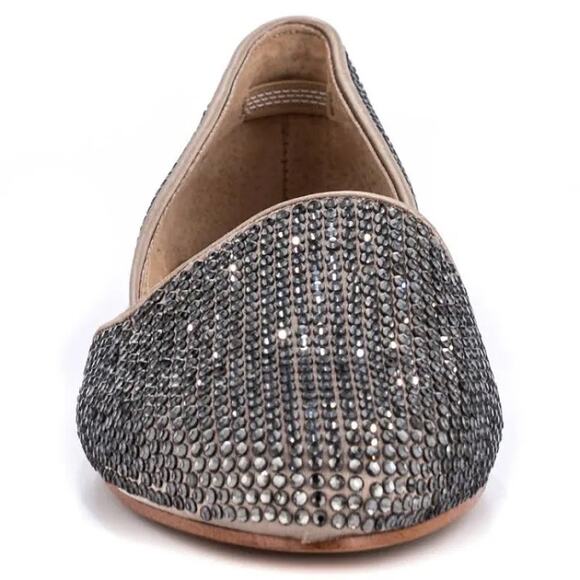 Steve Madden Vamp D'Orsay Rhinestone Studded Flat 7.5 - Picture 2 of 9